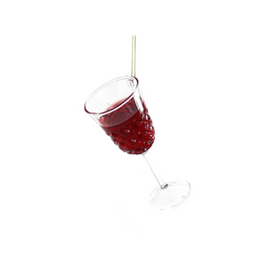 Red Wine Glass Ornament