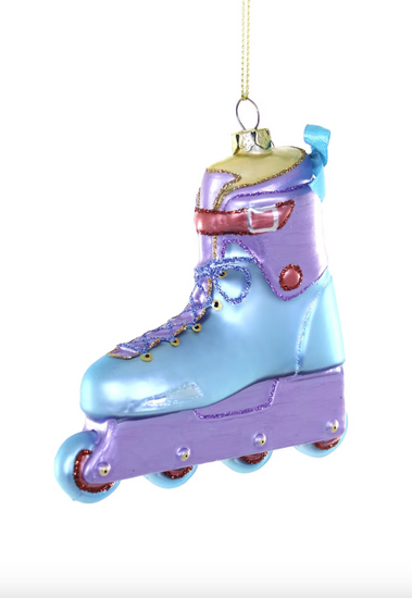 Roller Blade Ornament Blue