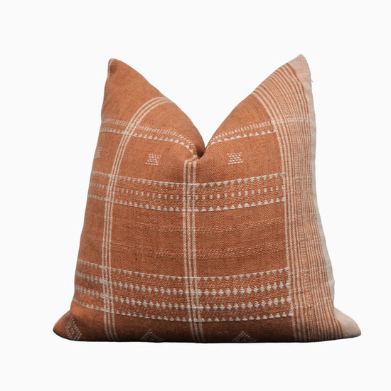 Rust Indian Wool Pillow