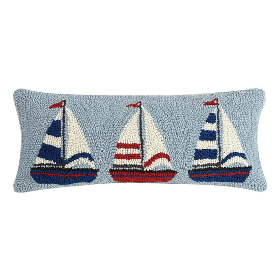 Sailboat Trio Pillow