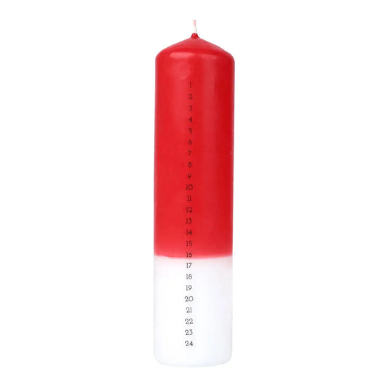 Santa Advent Pillar Candle