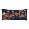 Santa Three Reindeer Pillow