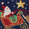 Santa Three Reindeer Pillow