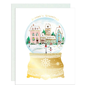 Snow Globe Season's Greetings Card