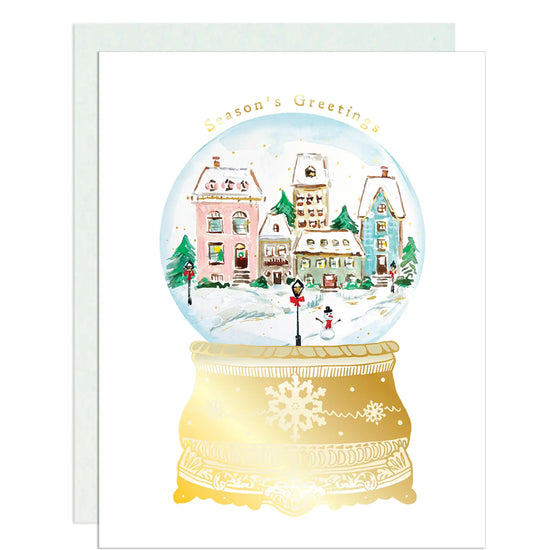 Snow Globe Season's Greetings Card