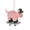 Skating Swine Ornament