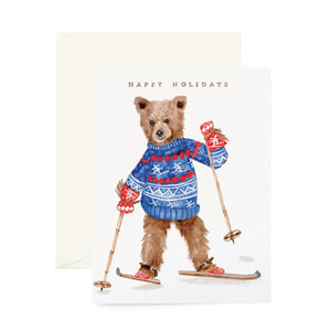 Ski Bear Card