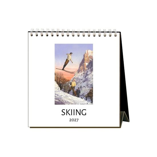 2027 Skiing Desk Calendar