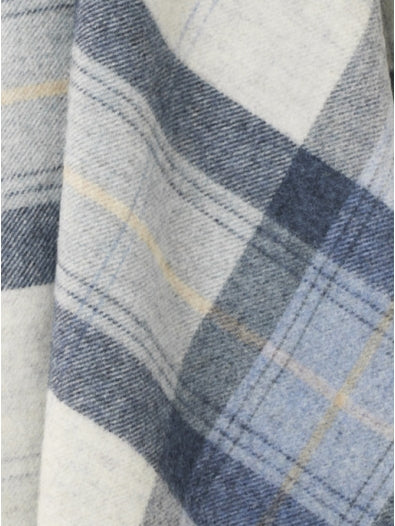 Skye Wool Throw | Blue