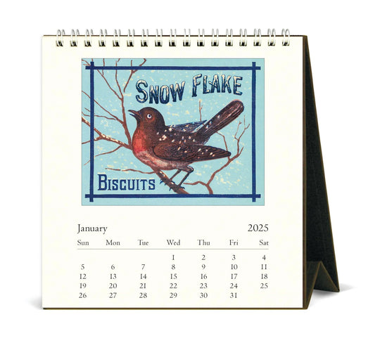 Vintage Birds Desk Calendar