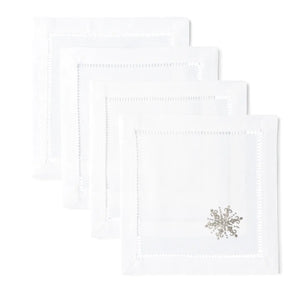 Snowflake Cocktail Napkin Set