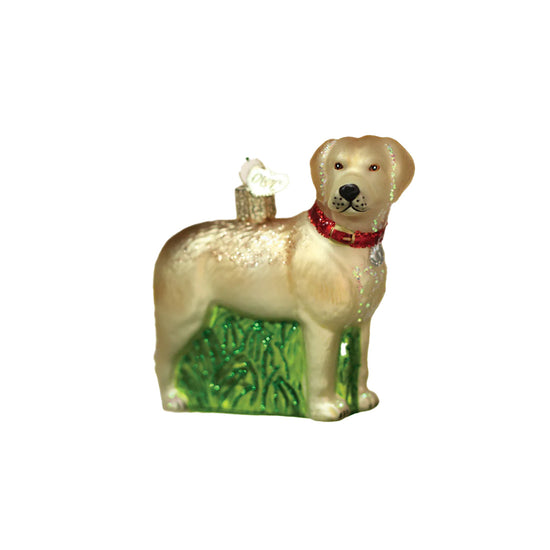 Standing Yellow Lab Ornament