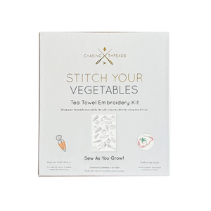 Stitch Your Own Veggies Towel