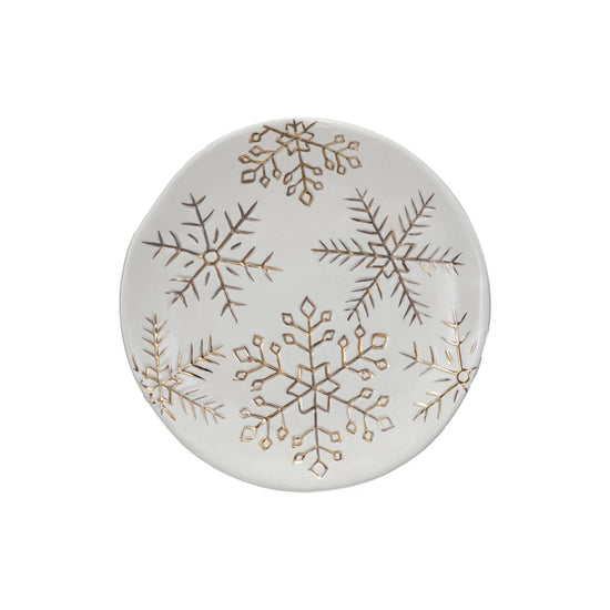 Gold Snowflake Dish