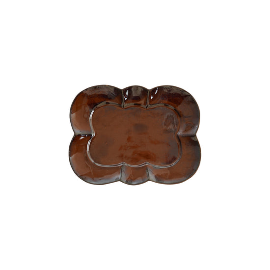 Scalloped Stoneware Dish