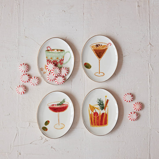 Oval Stoneware Cocktail Dish
