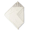 Pebble Grey Striped Hooded Towel