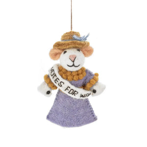 Suffragette Mouse Ornament