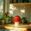 Red Mushroom Cloche Candle