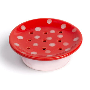 Red Mushroom Soap Dish