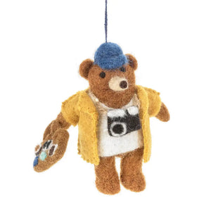 Teddy Tourist Ornament