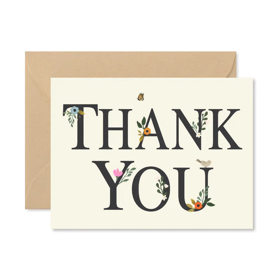 Thank You Floral Card