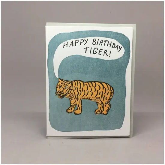 Tiger Birthday Card