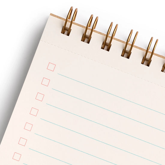 Tomato Gingham Task Pad