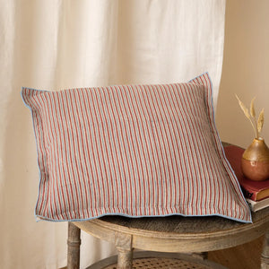 Vasara Block Stripe Linen Pillow