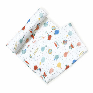 Veggie Salad Swaddle Blanket