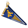 Univ of West Virginia Pennant Ornament