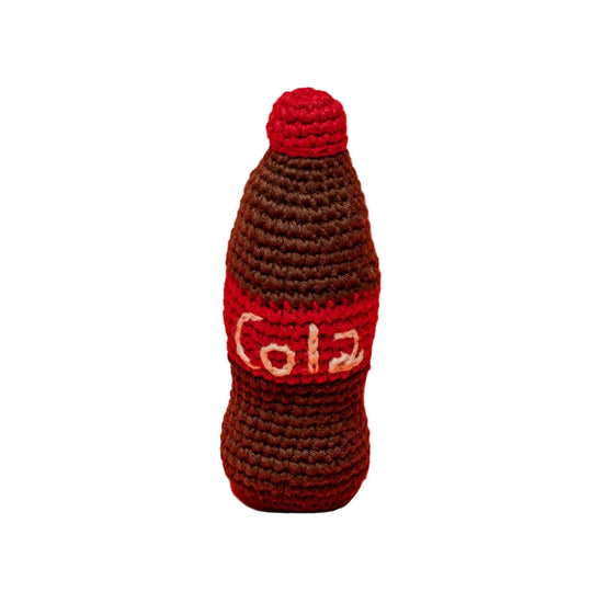 Hand Crochet Cola Dog Toy