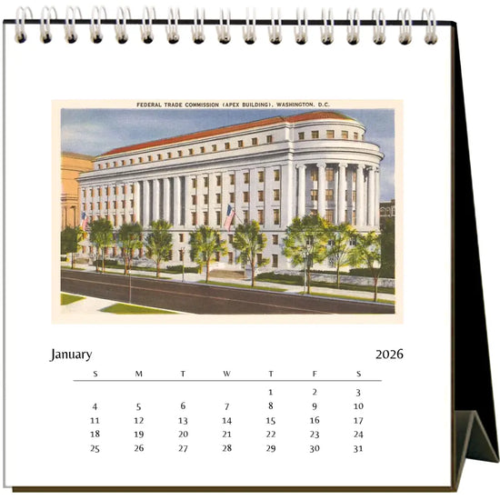 2026 Washington DC Desk Calendar