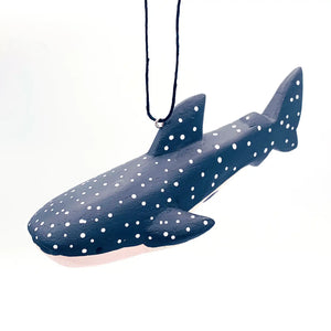 Wood Whale Shark Ornament