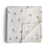 Whales Muslin Swaddle Blanket