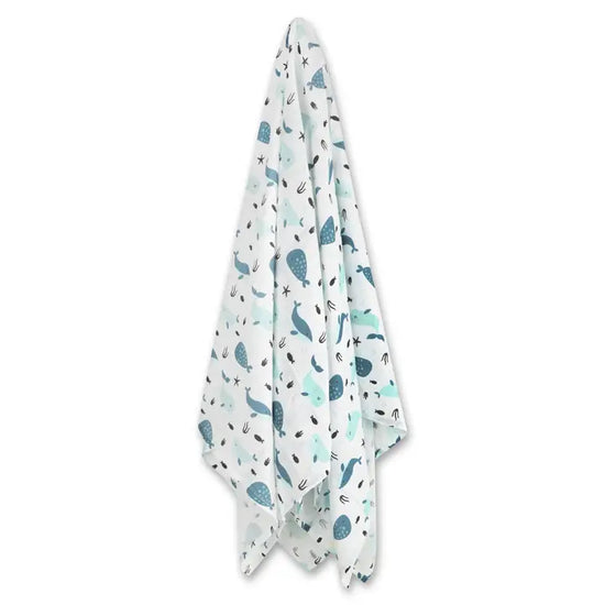 Whales Swaddle Blanket