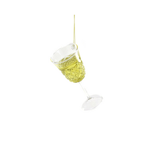 White Wine Glass Ornament