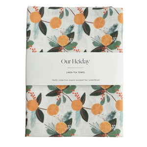 Winter Citrus Tea Towel