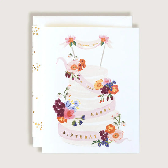 Happy Birthday Cake Card