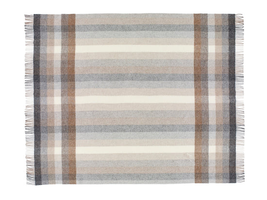 Woodale Shetland Wool Throw | Natural