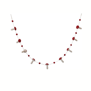 Felt Mushroom Garland
