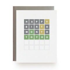 Wordle Birthday Card