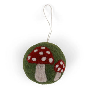 Mushroom Bauble Ornament