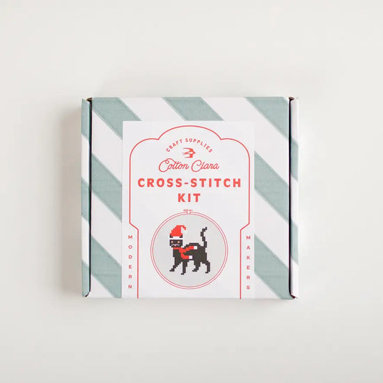 Christmas Cat Cross Stitch Kit