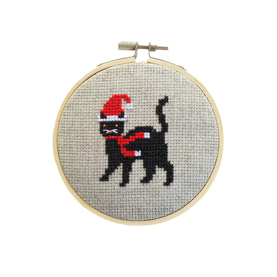 Christmas Cat Cross Stitch Kit