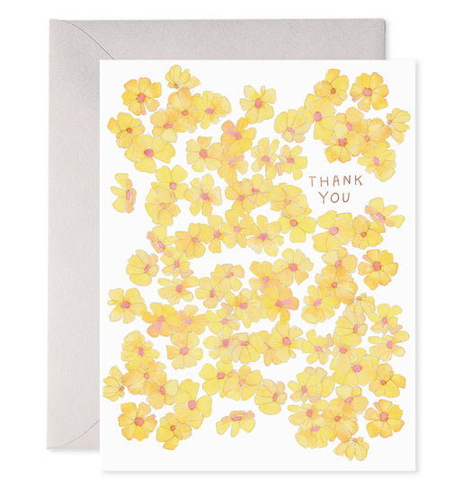 Yellow Flowers Thank You Card
