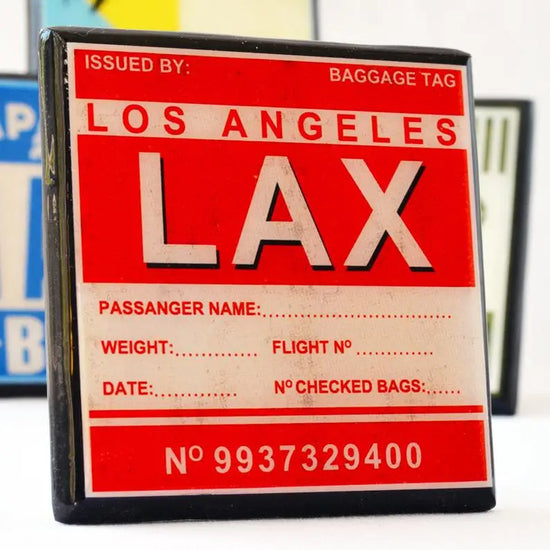 Airport Code Coaster Set