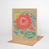 Red Floral Birthday Card