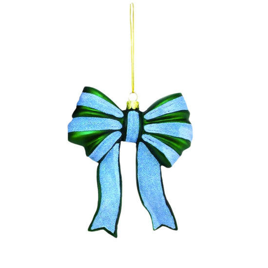 Glittered Bow Ornament