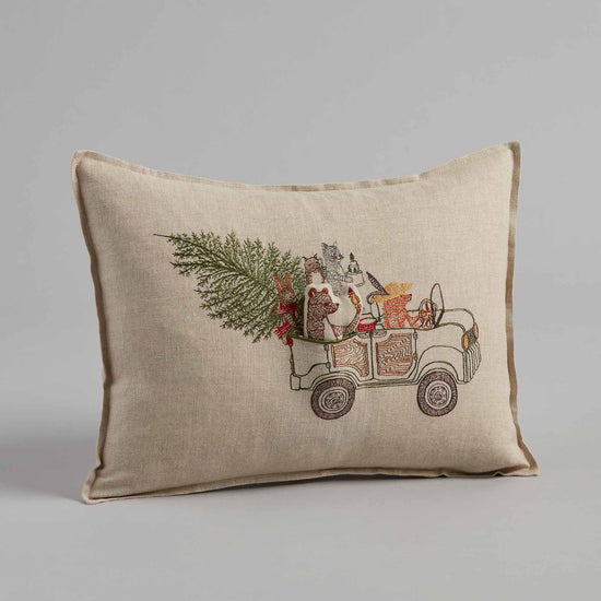 Christmas Tree Car Pocket Pillow